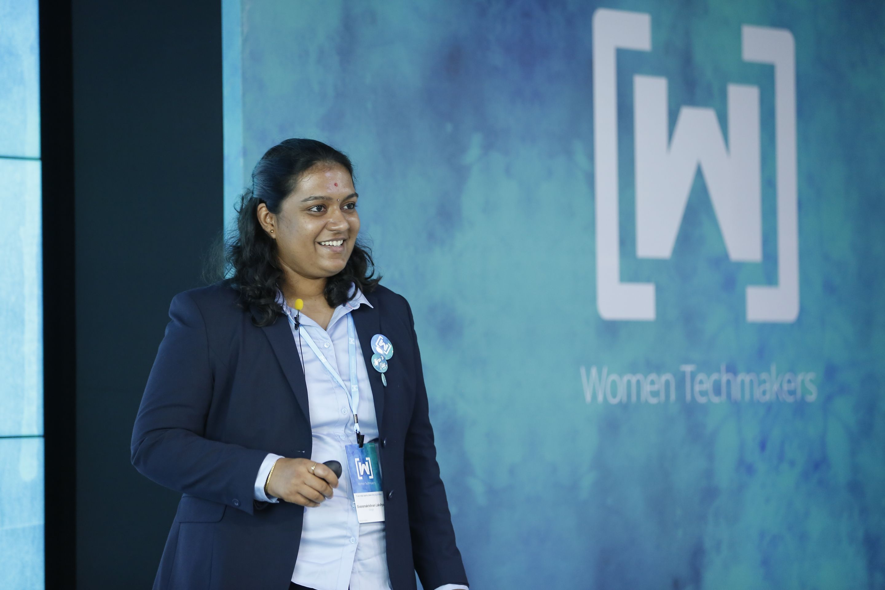 Lakshya Sivaramakrishnan speaking at an event