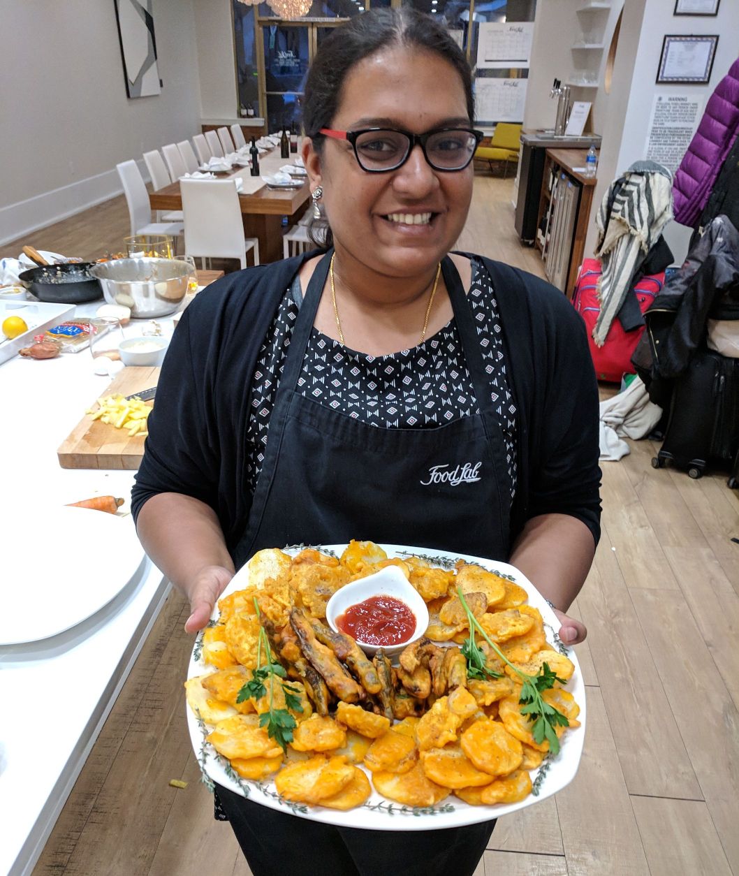 Making Bhajis